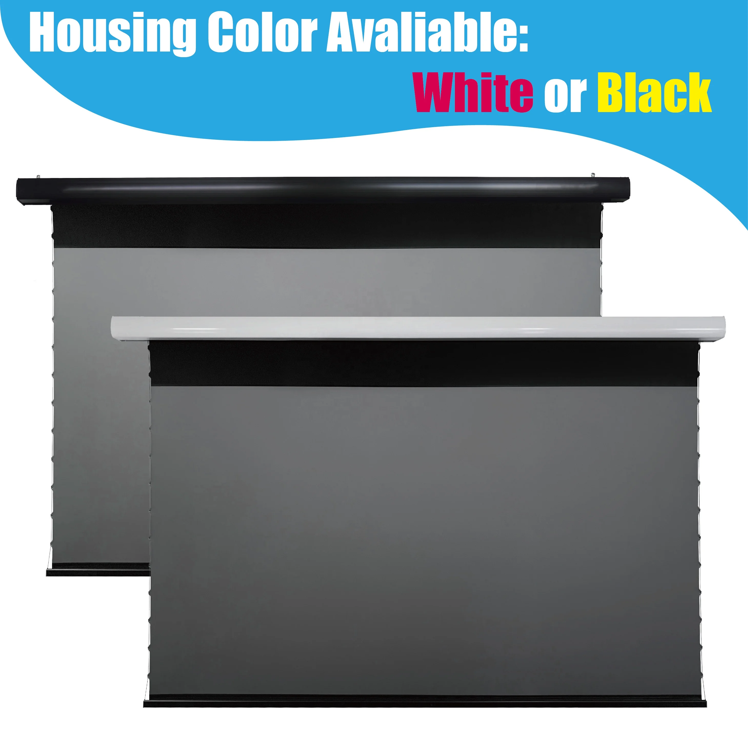 VIVIDSTORM 2 set 92 inch PRO Slimline Ambient Light Rejecting Drop Down screen for UST Projector 4K projector screen Laser TV