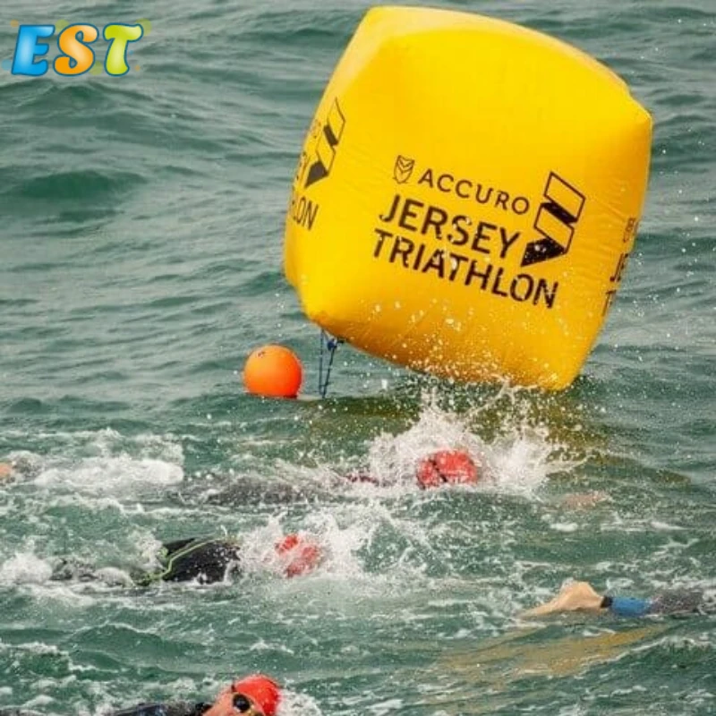Surface marker buoy cylinder water race marker inflatable water buoys floating buoy for swim