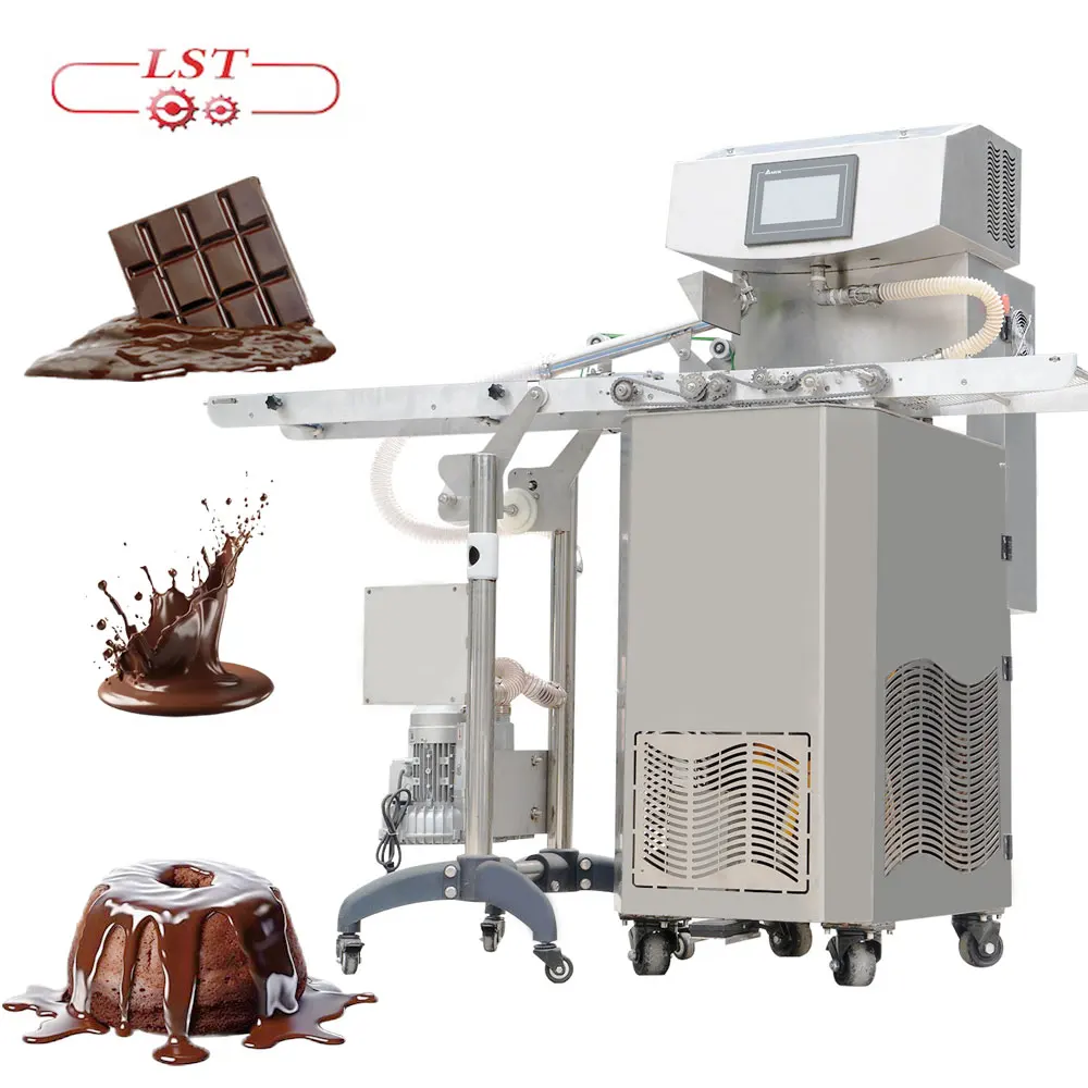 LST batch tempering machine 25/60/100L  high quality  chocolate tempering machine with customize dosing plate for sale