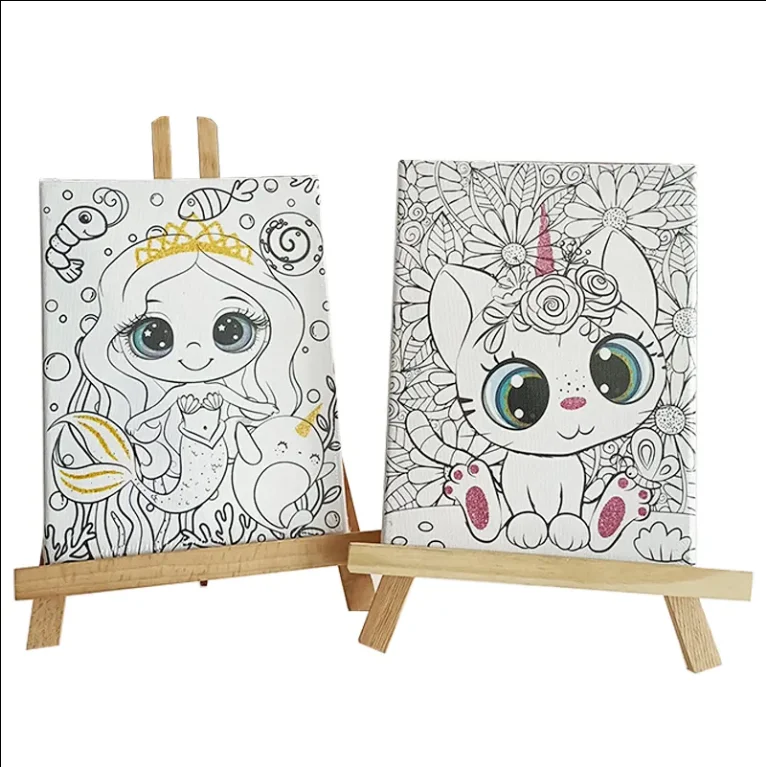 Wholesale Pre Painted Canvas Kids DIY Paint Education & Office Supplies