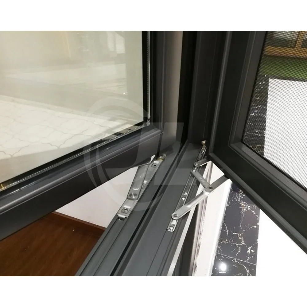 Blue Glass Casement Window House Privacy Tempered Insulated Glass Windows