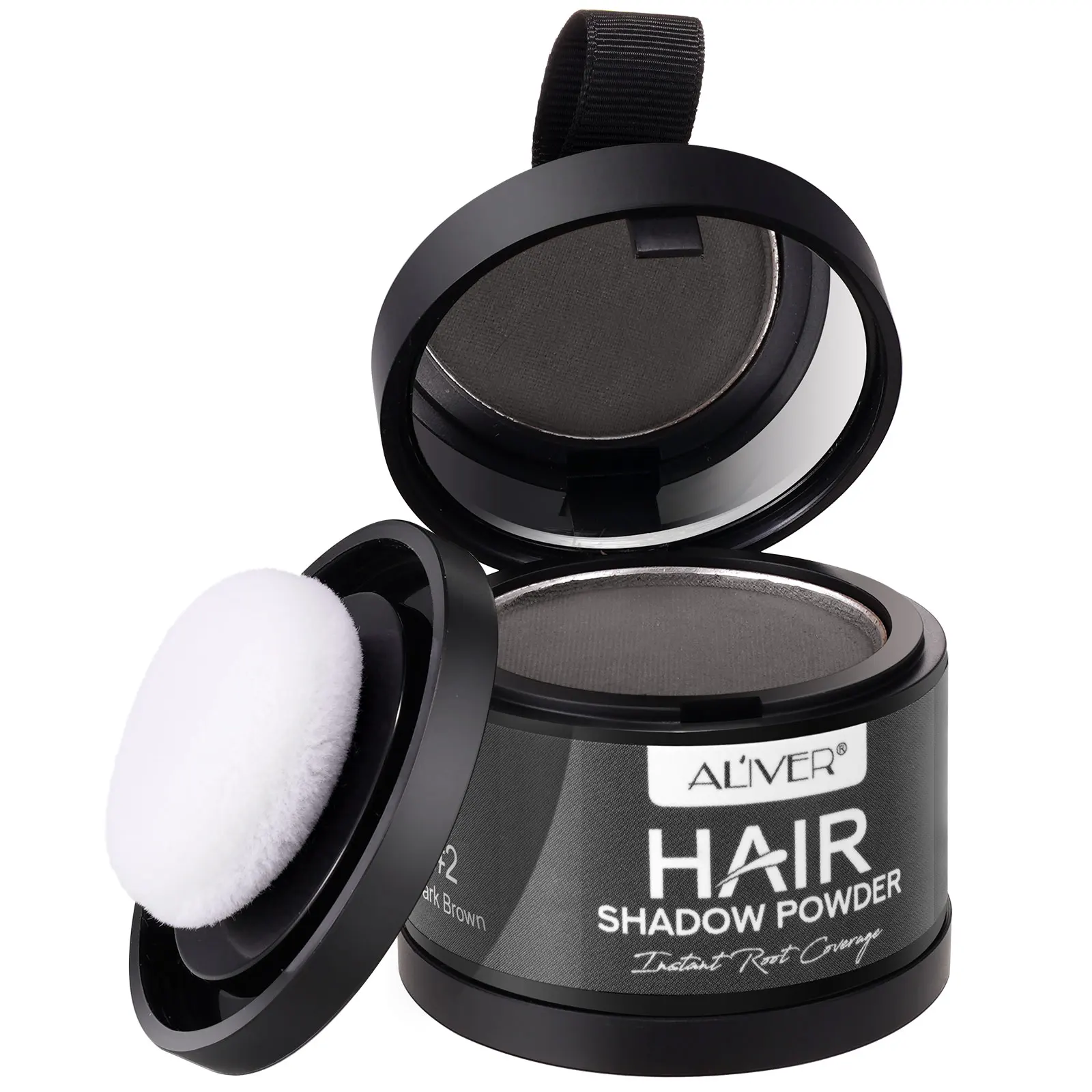 ALIVER instantly camouflages roots water resistant highly pigmented hair fibre powder,hair line powder,hair volume powder