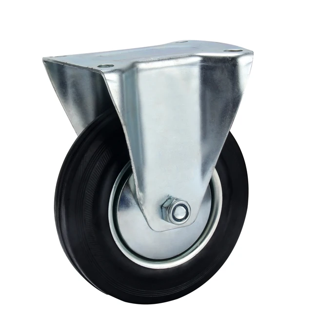 200 мм высококачественное сверхпрочное промышленное резиновое колесо