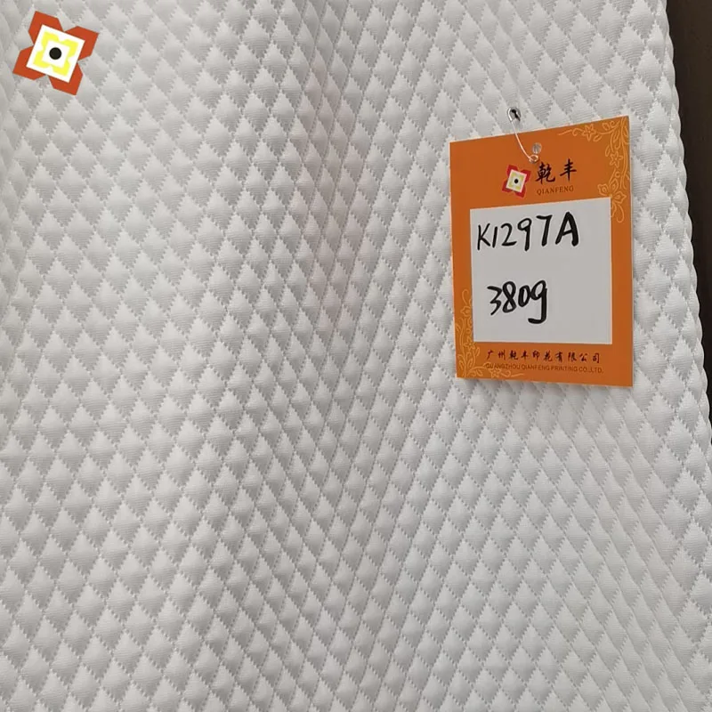 100% Polyester White Knitted Jacquard Mattress Ticking For Pillow And Covers Bamboo Fiber Mattress Cover 3d Air Fabric