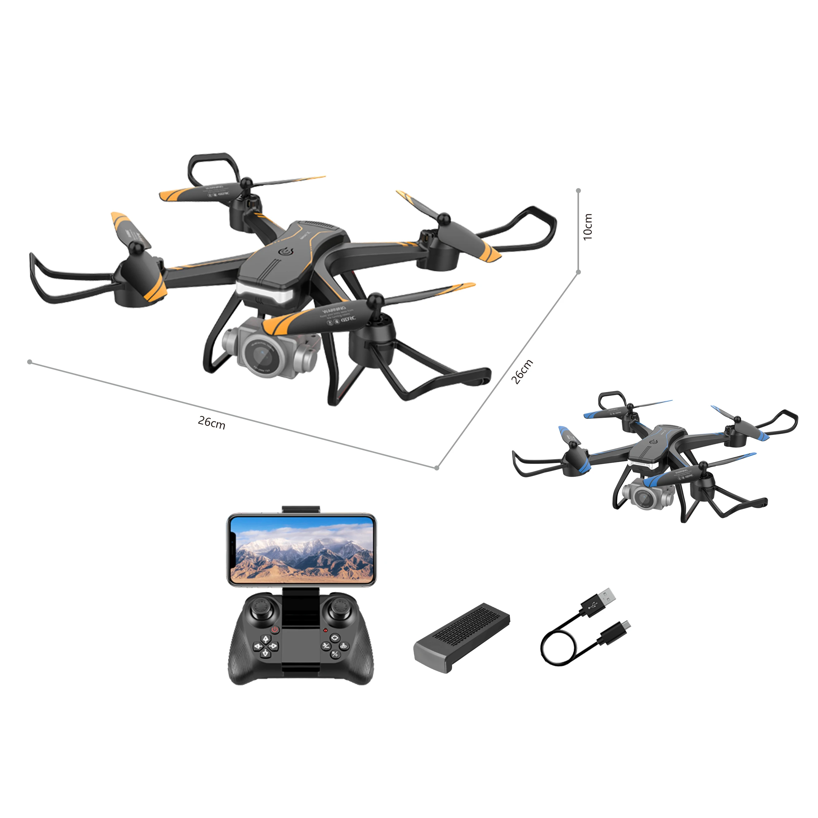 Hot Mini 4k Drone Camera 4k Hd Distance Gps 5g Wifi Fpv Rc Quadcopter Drones Dual Camera Height Keep Helicopter Toys