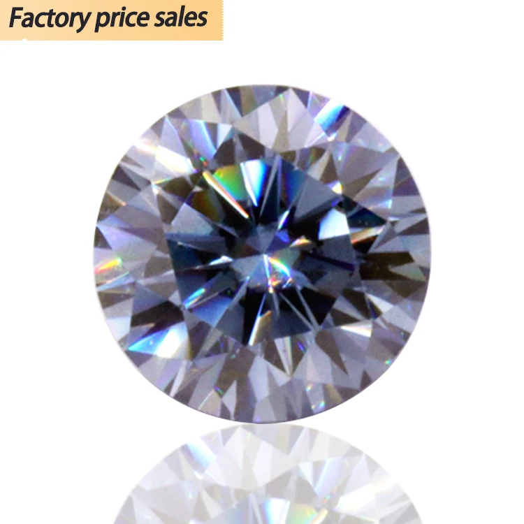 Бриллианты Redleaf loose Moissanite, синтетический Муассанит, ювелирные изделия GRA VVS, голубой серый Муассанит, подгоняемая каменная огранка