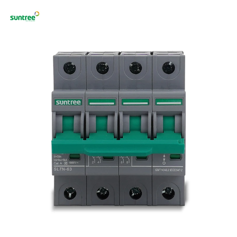 4 phase 60  50 amp 12a  24v dc mcb b c d curve miniature circuit breaker position indicator