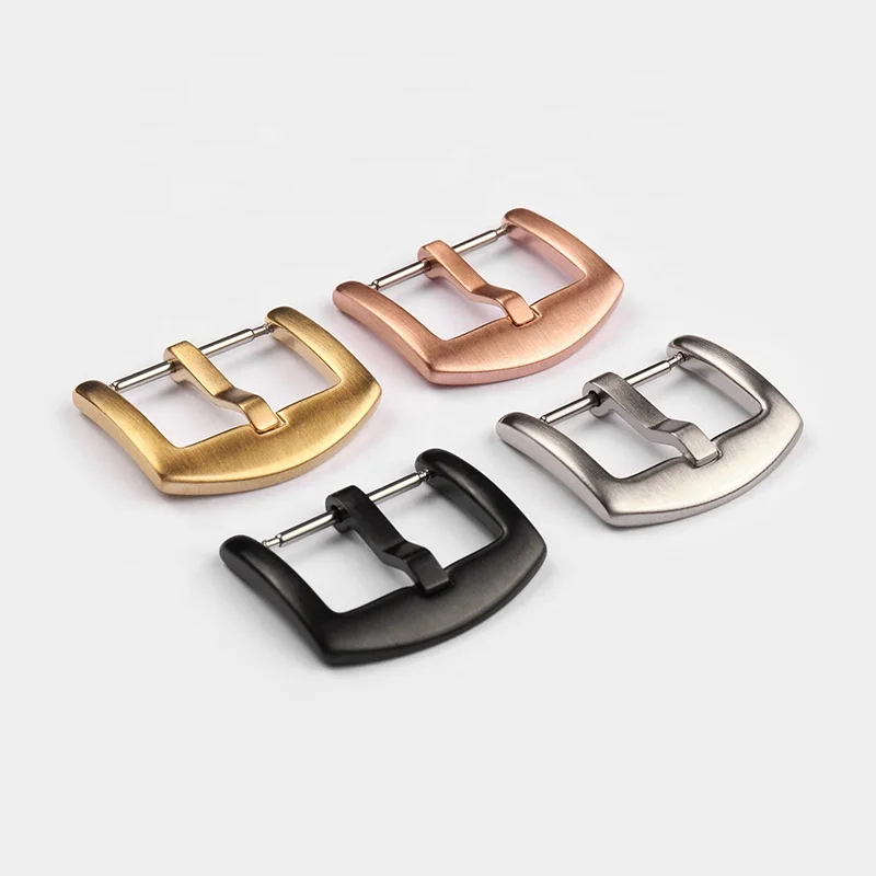 Watch Strap Buckle Brush Polished Stainless Steel High End Watch Buckle 18 20 22 24mm Silver Gold Black For Smart Apple Watch