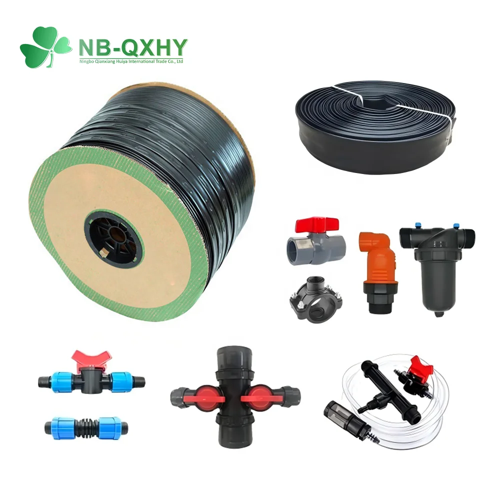 Agriculture Vegetable Watering System Use 16MM Drip Tape Greenhouse Rain Hose Drip Irrigation Tape