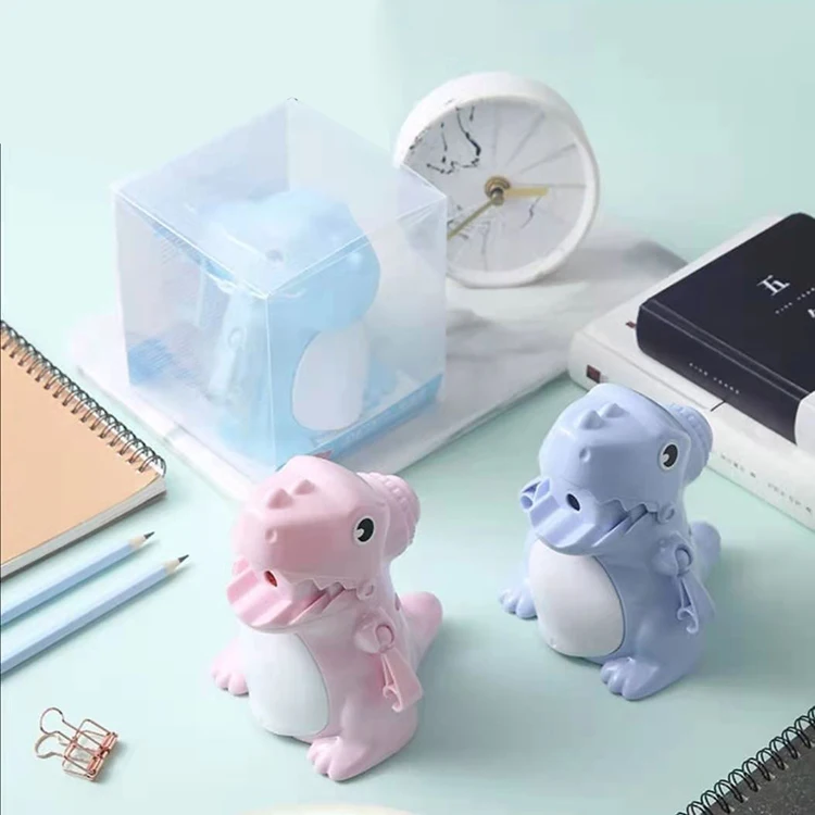 Blue Pink Color Kawaii Dinosaur Taille Mechanical Pencil Sharpener for School