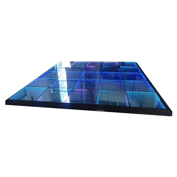 Led Dance Floor Magnetic Led Wedding Party Event Fiestas 3D Infinity Mirror Piso Portable Led Floor to Dance