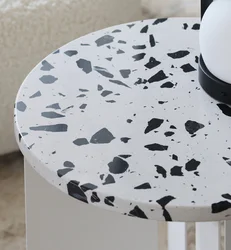 Yuhai  Living Room Furniture Modern Black&White Marble Side Table End Table for Living Room