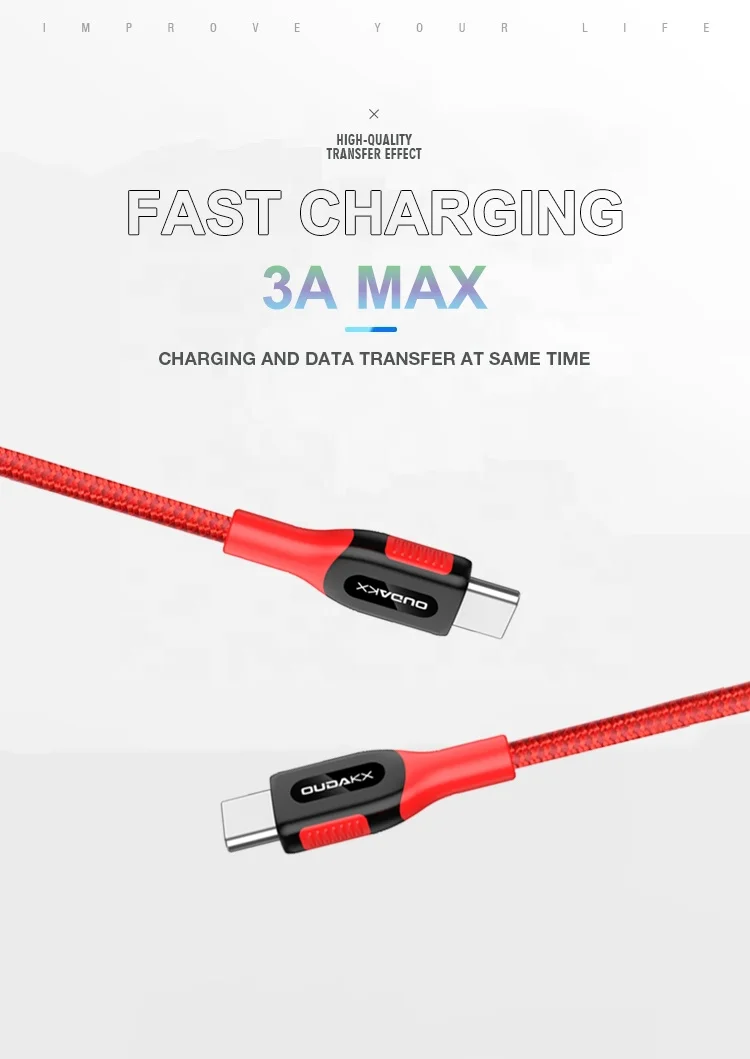 
Super High Speed USB-C USB 2.0 Type C to USB C 2.0 Power Delivery PD Charging Cable 5V/3A Male to Male Cable 