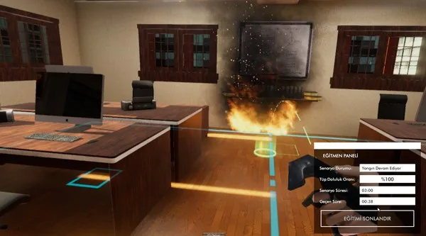 FireVR-симуляция противопожарного виртуального реального огнетушителя