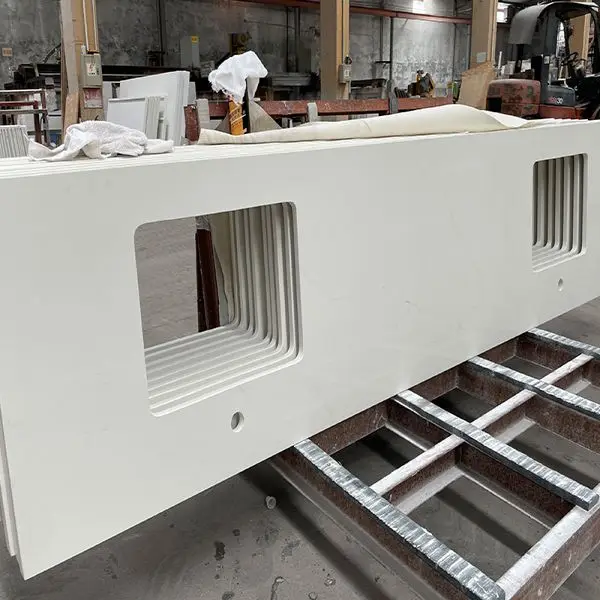 Pure White Quartz Jumbo Slab Countertops Price Countertops Vanity Tops Table Tops Kitchen Counter Top