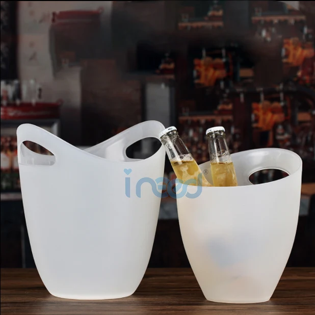 sale Promotional high quality big champagne Plastic ice bucket/3300ml ice bucket/PS Plastic ice bucket Cooler holder