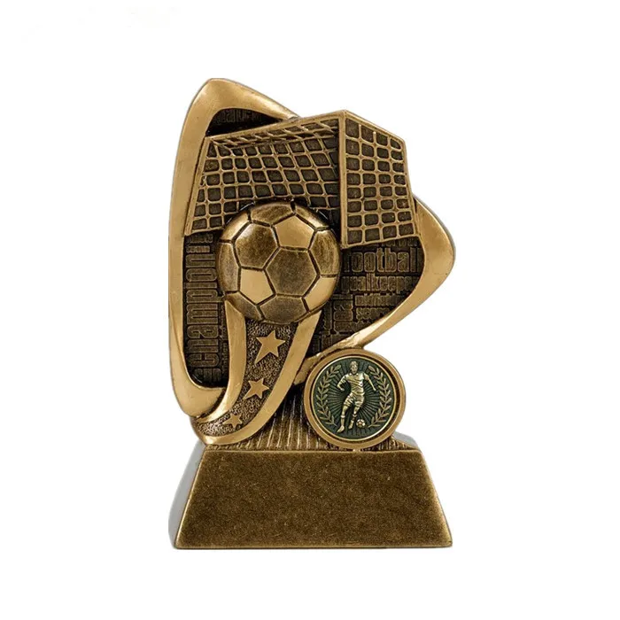 Polyresin mini soccer shoe boot award trophy cups