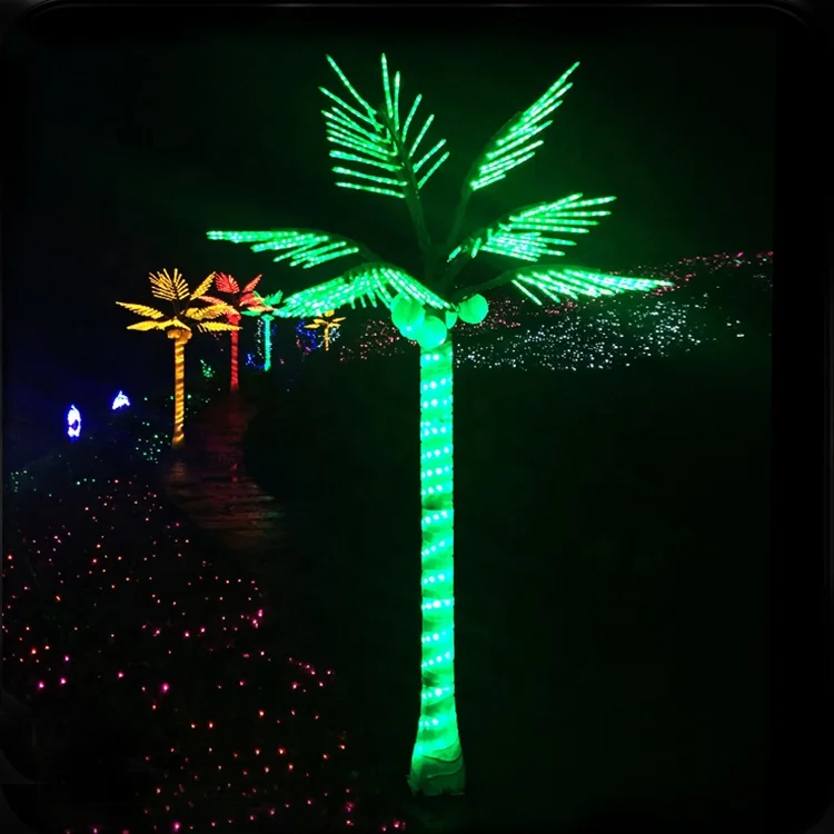 new product ideas 2022 luces led  tree light led ip67 led pixels rgg coconut palm tree light