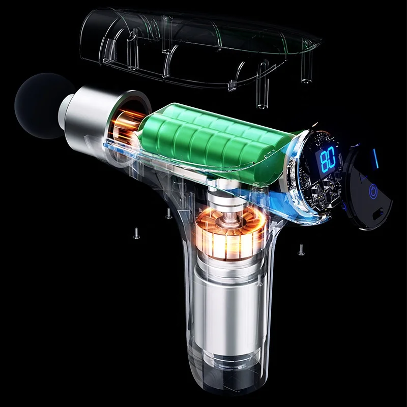 Factory Portable Cordless Handle Sports Electric Percussion Deep Tissue Vibration Body Muscle Mini Massage Gun