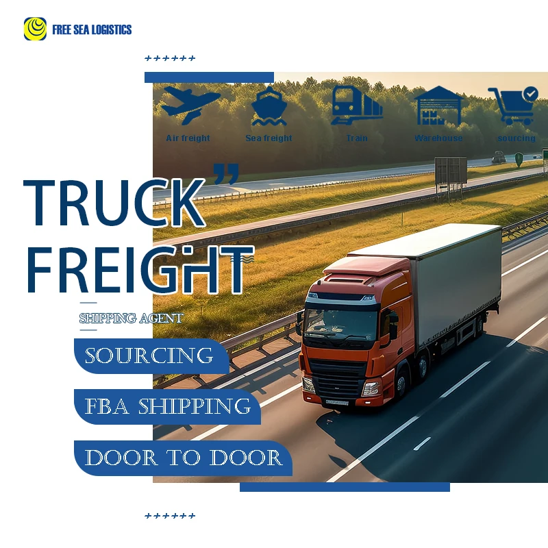 DDP  Door to door truck delivery  freight forwarder from china to USA/Europe/UK/CANADA International logistics