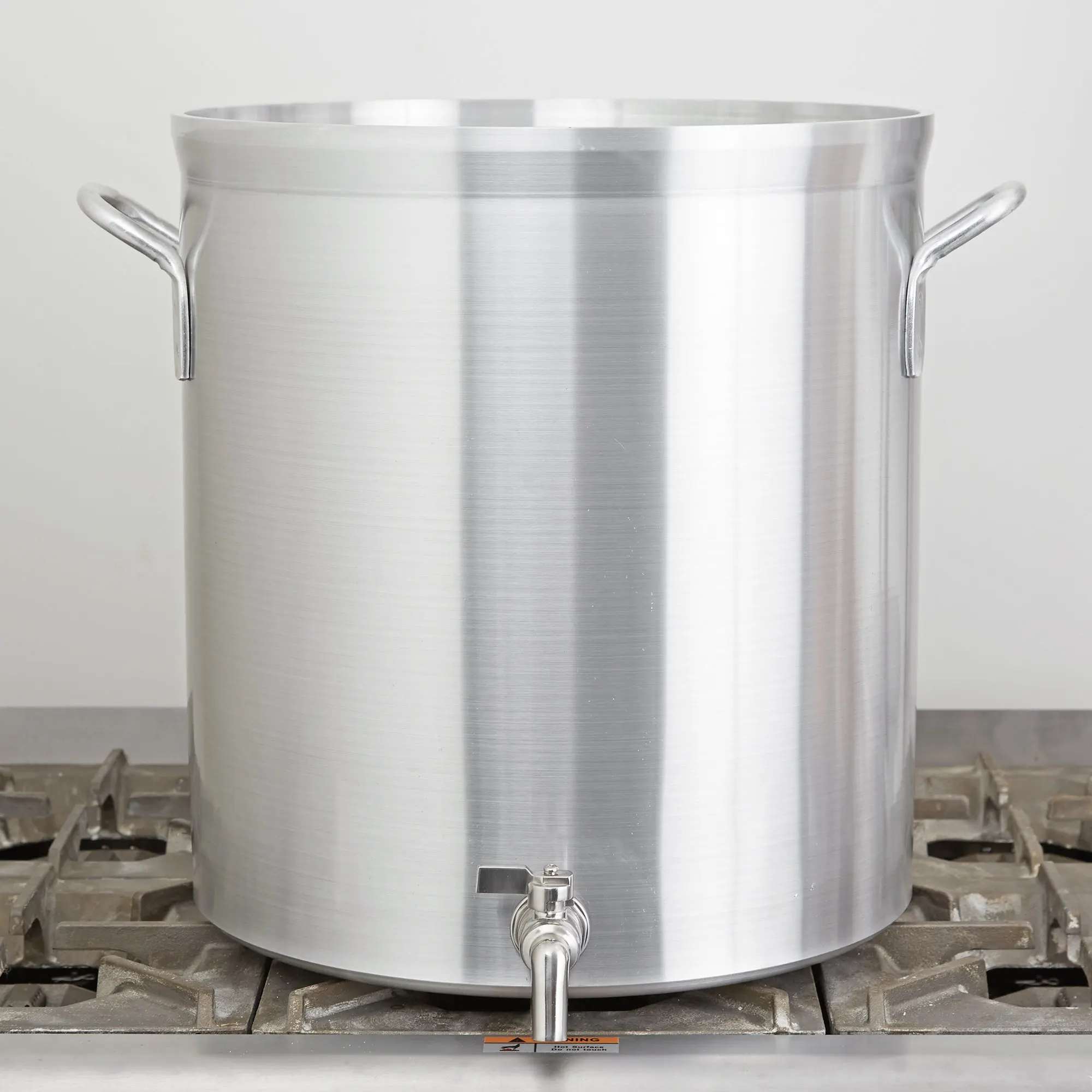 120QT Commercial Stock Pot with Faucet Aluminum Heavy-duty Large Induction Saucepan Cookware Soup Cooking Pots