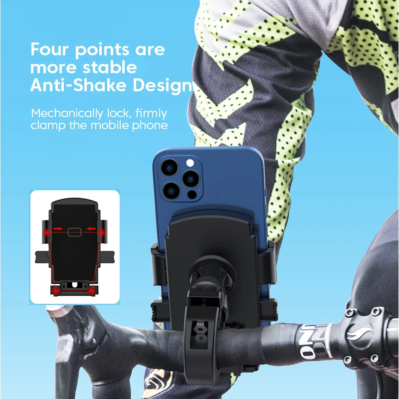 KUULAA Hot Selling Phone holder for bike motocycle Bicycle Eletric Stand for phone mount for iphone Huawei Xiaomi