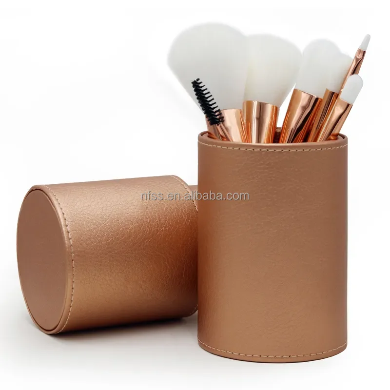 Travel Vegan Snow Globe Cosmetic Make Up Brushes Kit Vegan Professional Makeup Brush Set With Cup Holder Packaging Boxes Bag