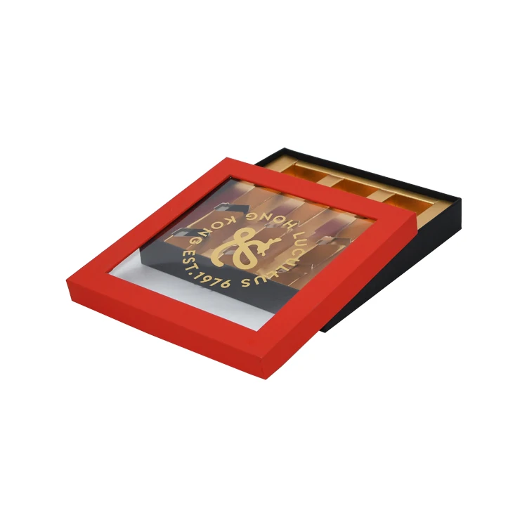 Custom Luxury Handmade Paper Cardboard Empty Chocolate Box Bar Gift Packaging Box For Candy With Divider Inserts
