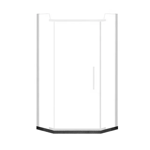Cost effective solution aluminum sliding tempered glass shower room