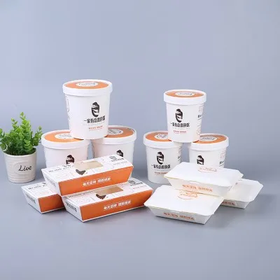 Food Grade Brown Kraft Paper Bowl Paper Bowl Custom Salad Bowl