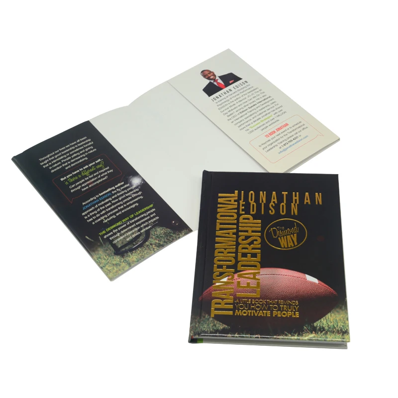 High Quality Notebook Printing Service in China  Foil Stamp Custom Logo Hardcover Book