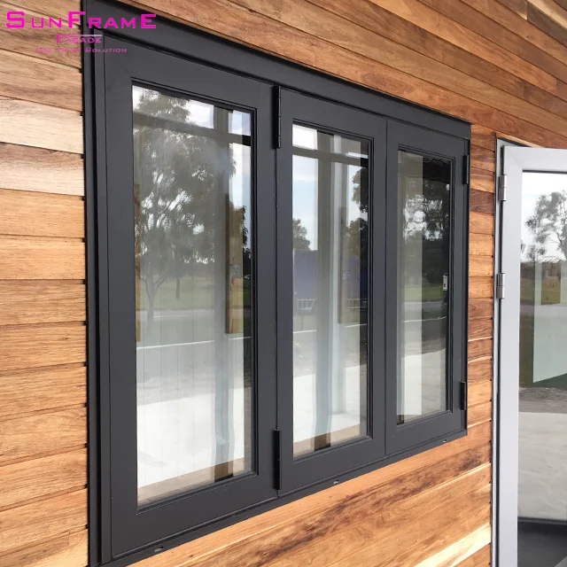 Decorative standard size aluminum frame folding screen folded double triple pane window fold up grille anti-theft