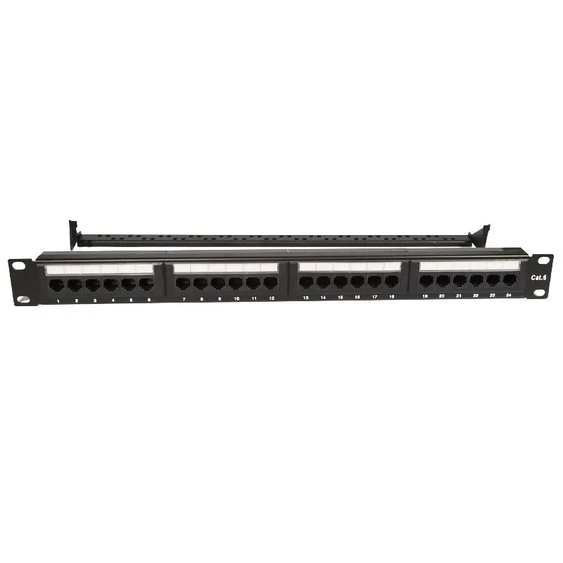 16 портов, 24 порта, незагруженная пустая коммутационная панель, 19 дюймов, 1U пустая панель для разъемов Keystone