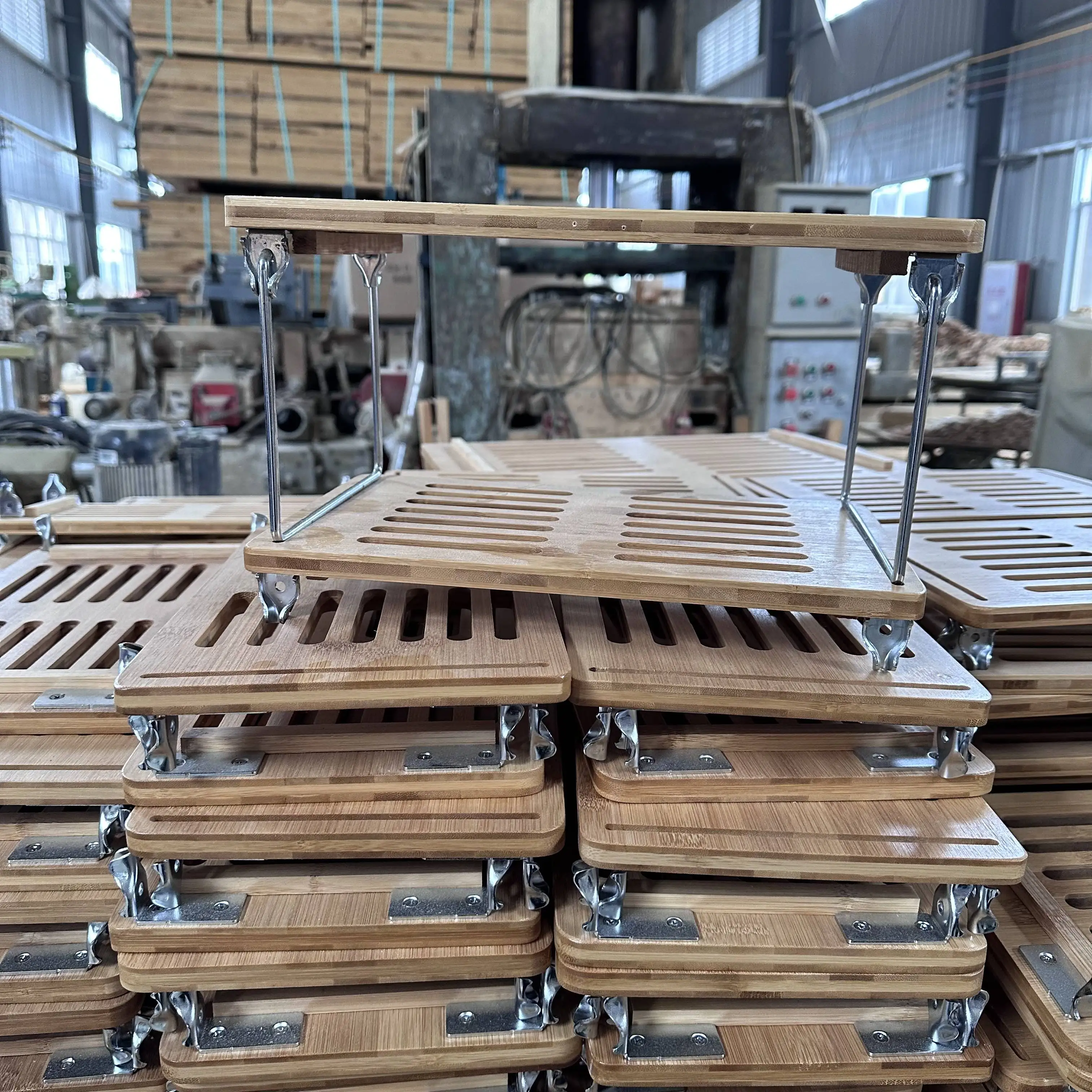 Wooden Dish Drying Holder Bamboo Plate Drainer 2 Tier Collapsible Dish Rack with Utensil Holder for Kitchen Counter