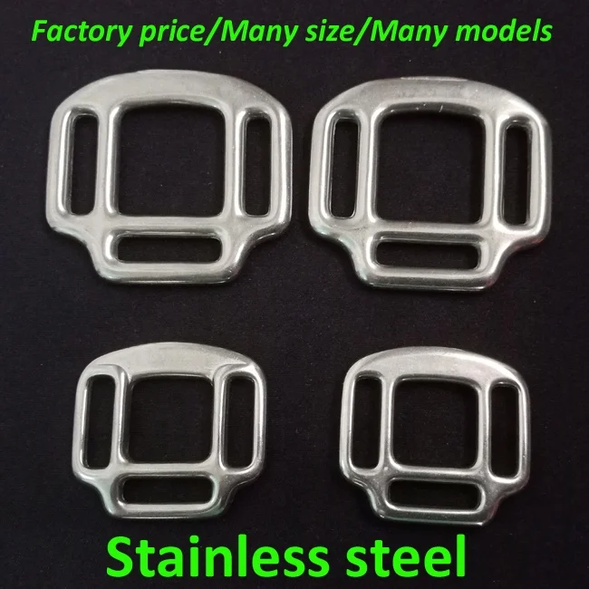 Stainless steel 2 or 3 loop square horse halter buckle bridle buckle