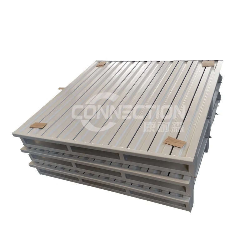 
Industrial heavy duty zinc plate storage steel deck pallet 
