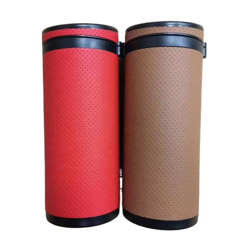 2023 New arrival multi function luxury leather car paper box tissue holder for car