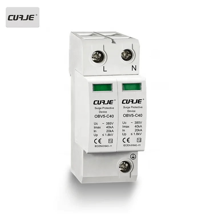 Din rail mounted 40KA Lightning arrester,SPD protection, Ac Surge arrester prices