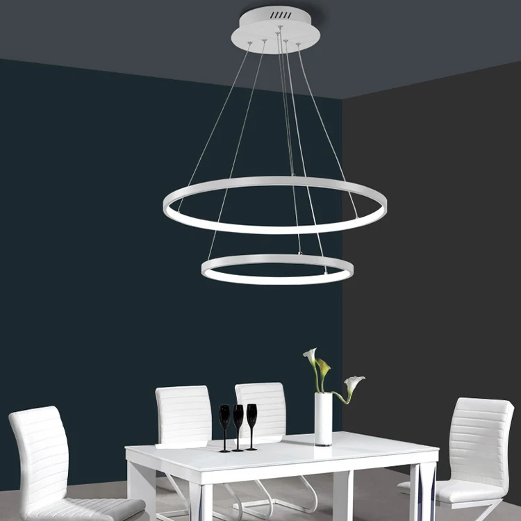 Hot Sale chandeliers &amp pendant lights modern led pendant light gold ring circular circular led lighting 5000