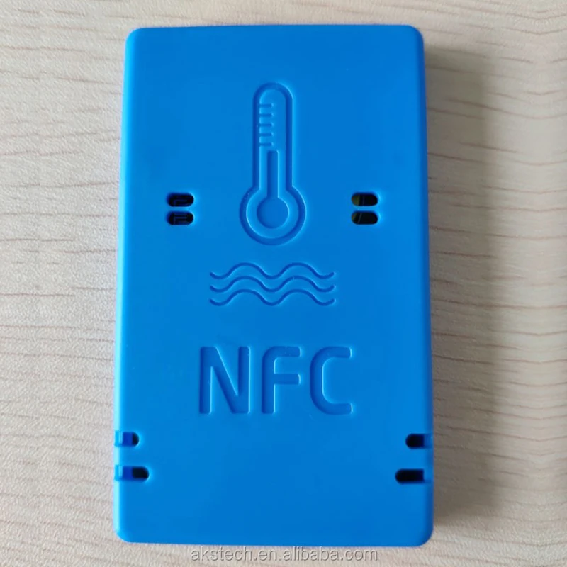 Cold Chain Storage NFC Temperature Humidity Data Logger Mini Reusable Temperature Sensor for Container