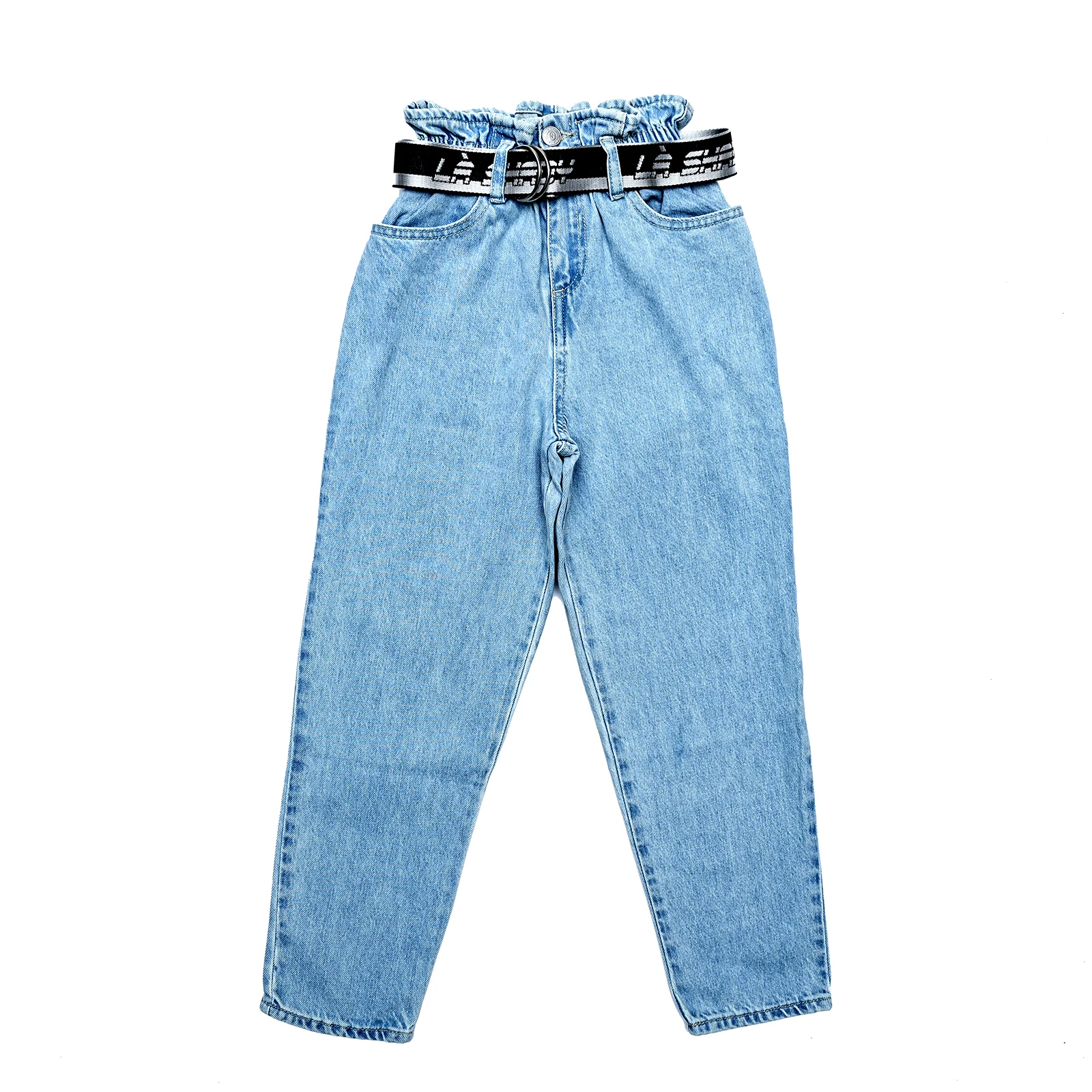 
La Shady Girls 2021 новые модные джинсы с высокой талией и поясом 