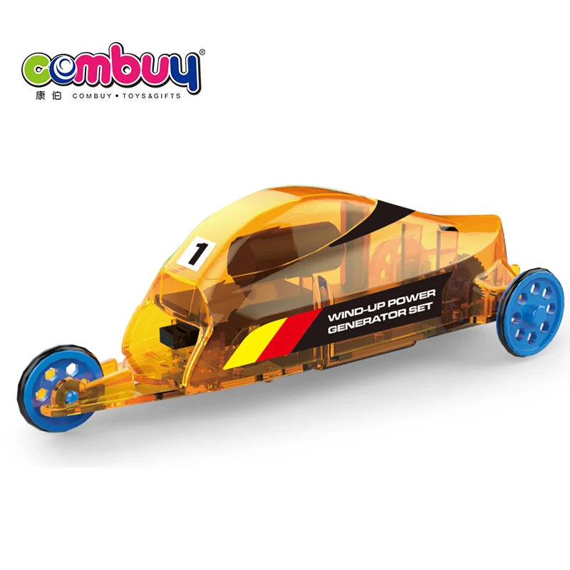 DIY hand-powered children self assembly toy car diy education