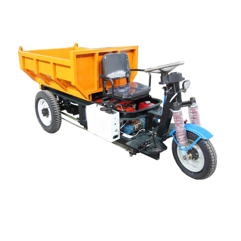 
Chinese 1 ton 2 ton 3 ton mini dump truck Small cargo dumper underground mine tricycle with 1 KW 2 KW 3 KW 7 KW motor 