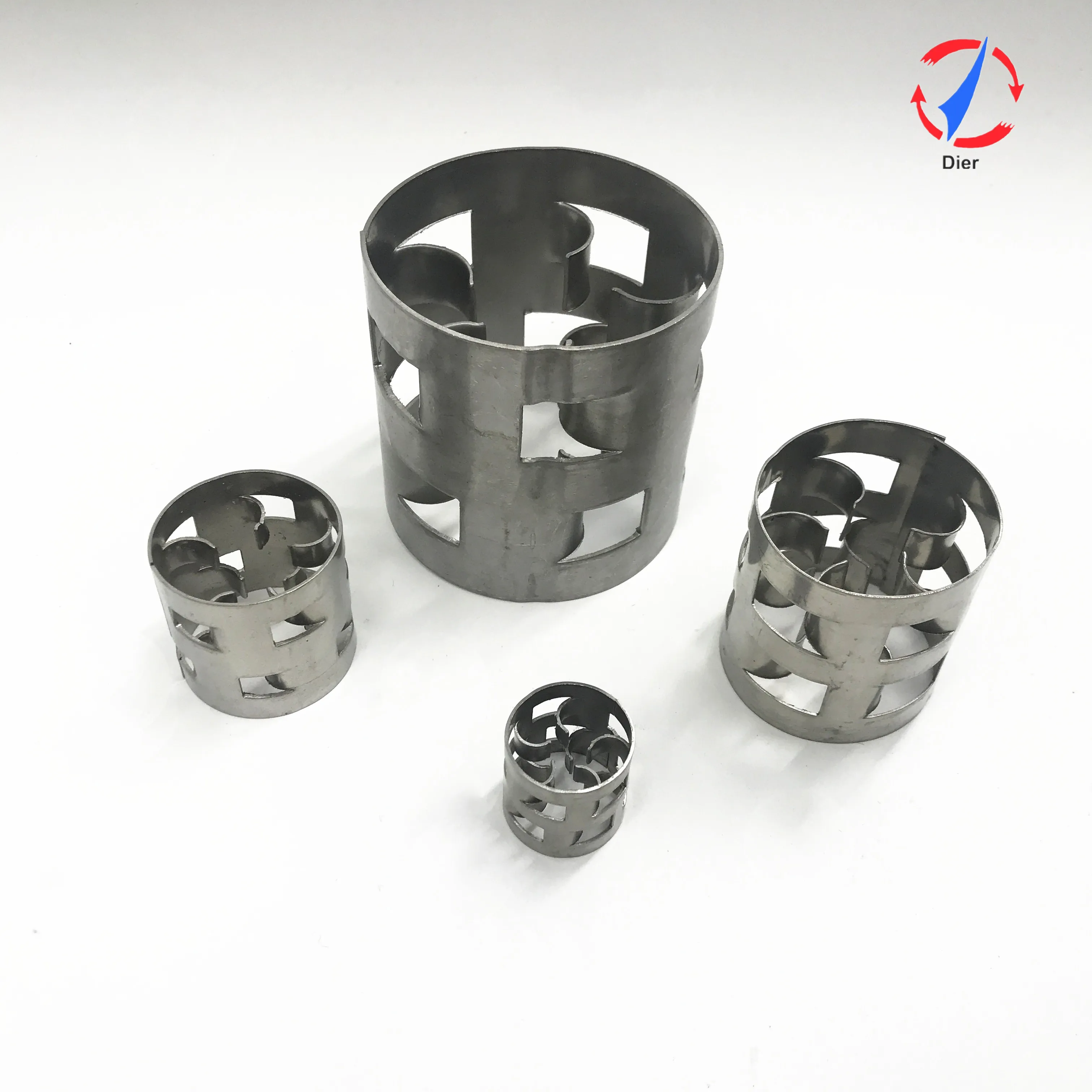 Dier Factory  Stainless Steel Pall Ring 38mm  Scrubbing Tower Random Packing  ss304 ss316l metal pall ring