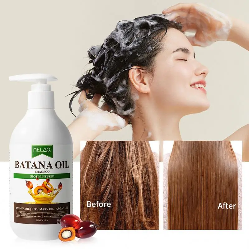 OEM/ODM MELAO Hair Products for Strengthening and Volumizing Fine and Thinning Hair Repair Batana Shampoo and Conditioner