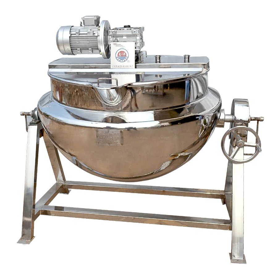 Wholesale 100L steam jacketed kettle for tomato sauce stainless steel fruit jam mixing cooking kettle for sale