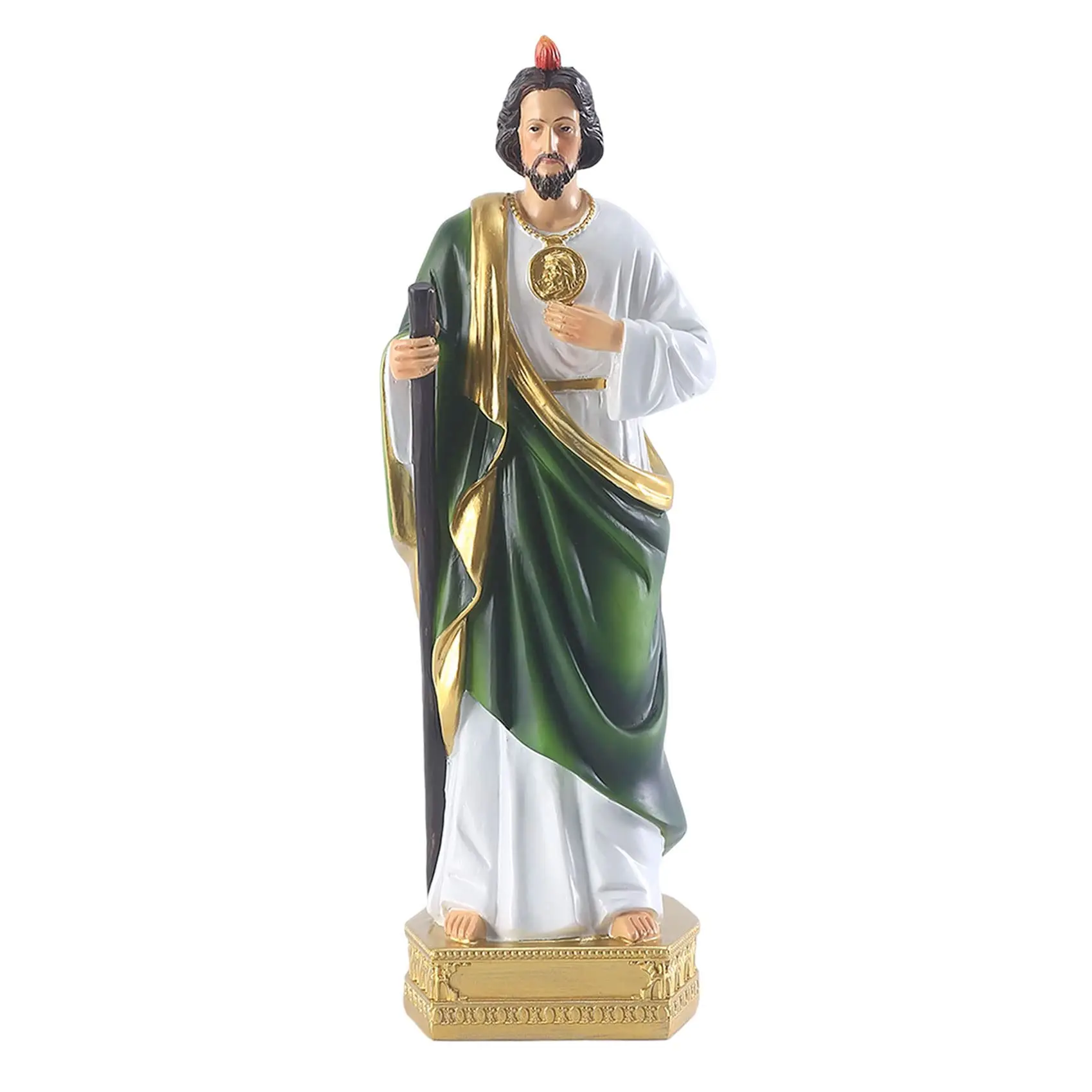 Saint Jude Statue Religious Resin St Jude Holy Statues Colored Gift San Judas Tadeo Statue
