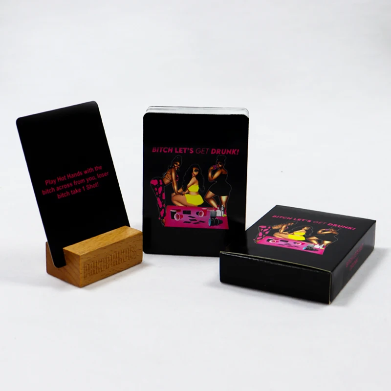 Custom Party question card game Family Couple drinking card board game for adult manufacture Printing card games do or dare