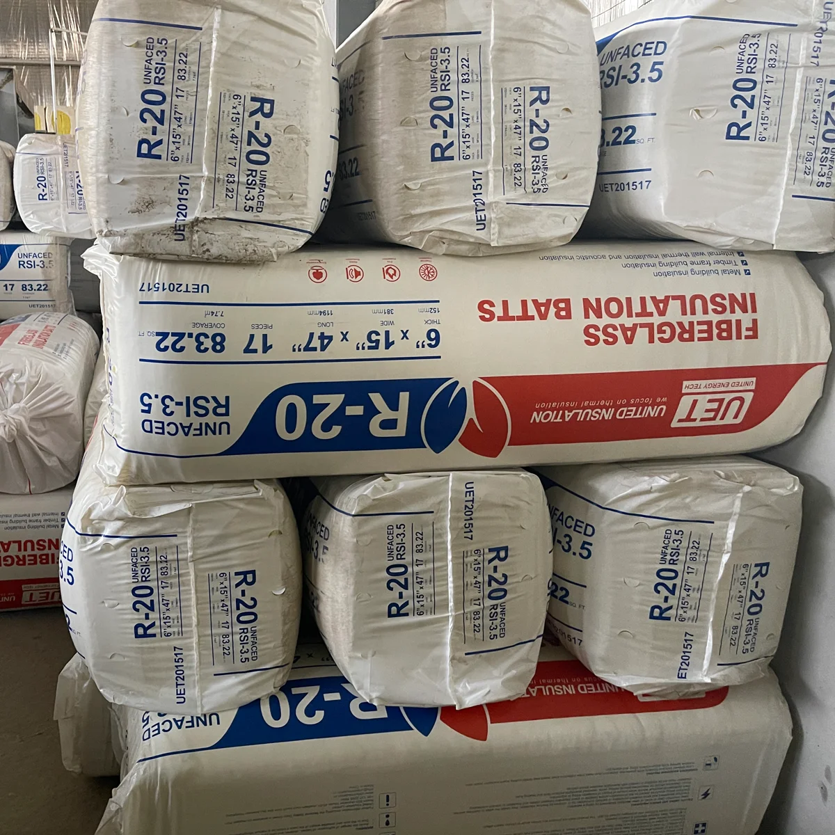 Американский рынок деревянная рама настенная изоляция крафт-поверхность 16 '6 75' R11 r19 r21 r22 r30 Стекловолоконная вата