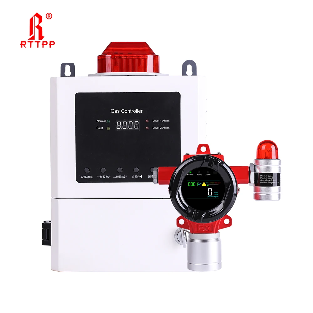 Детектор газа RTTPP DR600 сигнализация горючий/H2S/аммиак/LPG/CO/PH3/Водород/кислородный монитор фиксированный детектор утечки газа